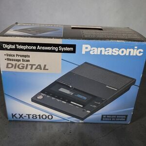 RARE Panasonic KX-T8100 Digital Telephone Answering System Retro Black Adapter